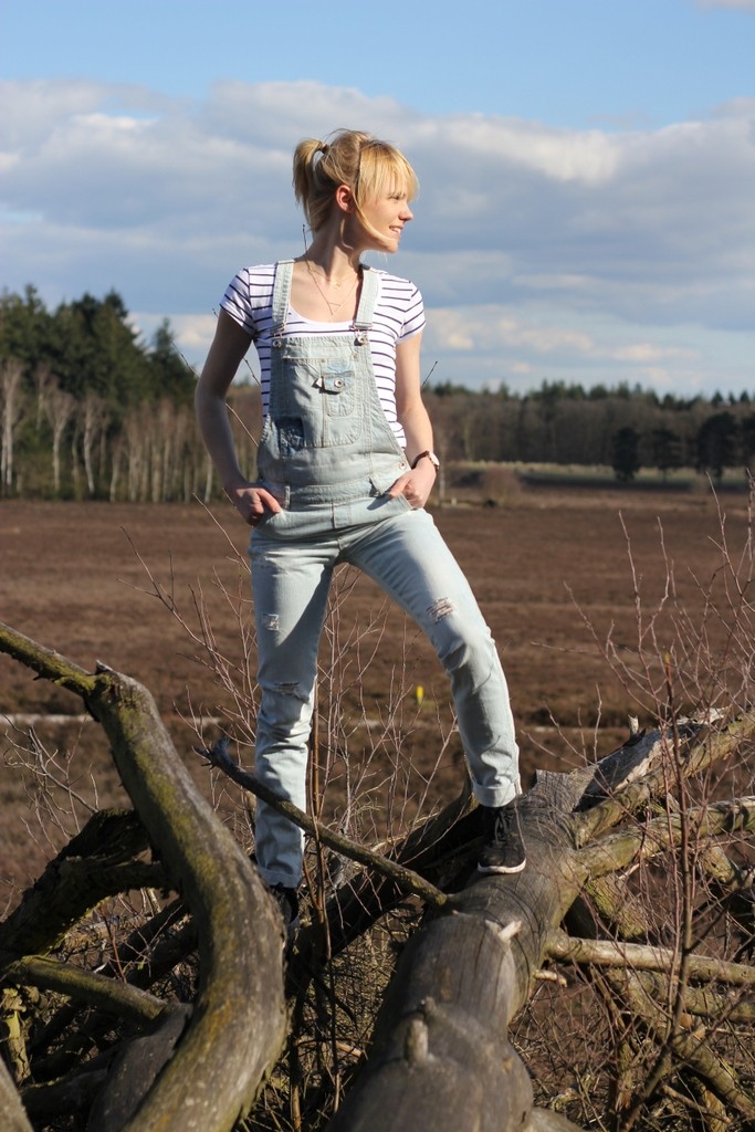 Tuinbroek de sting dungaree lesbi