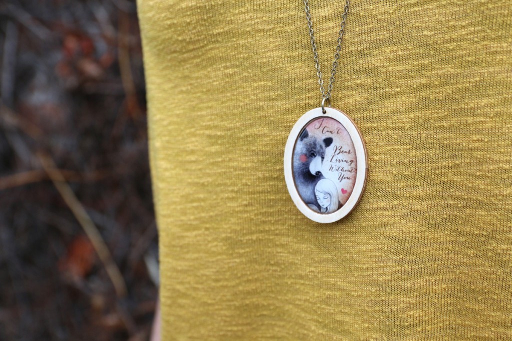 snow & rose sieraden vintage hout