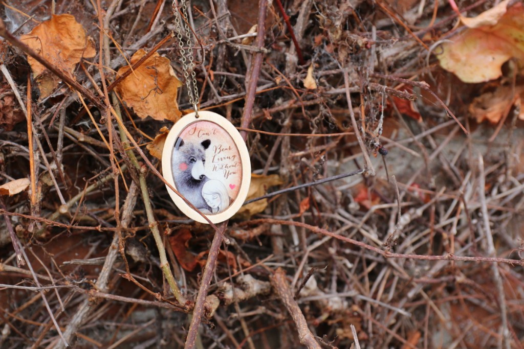 snow & rose sieraden vintage hout