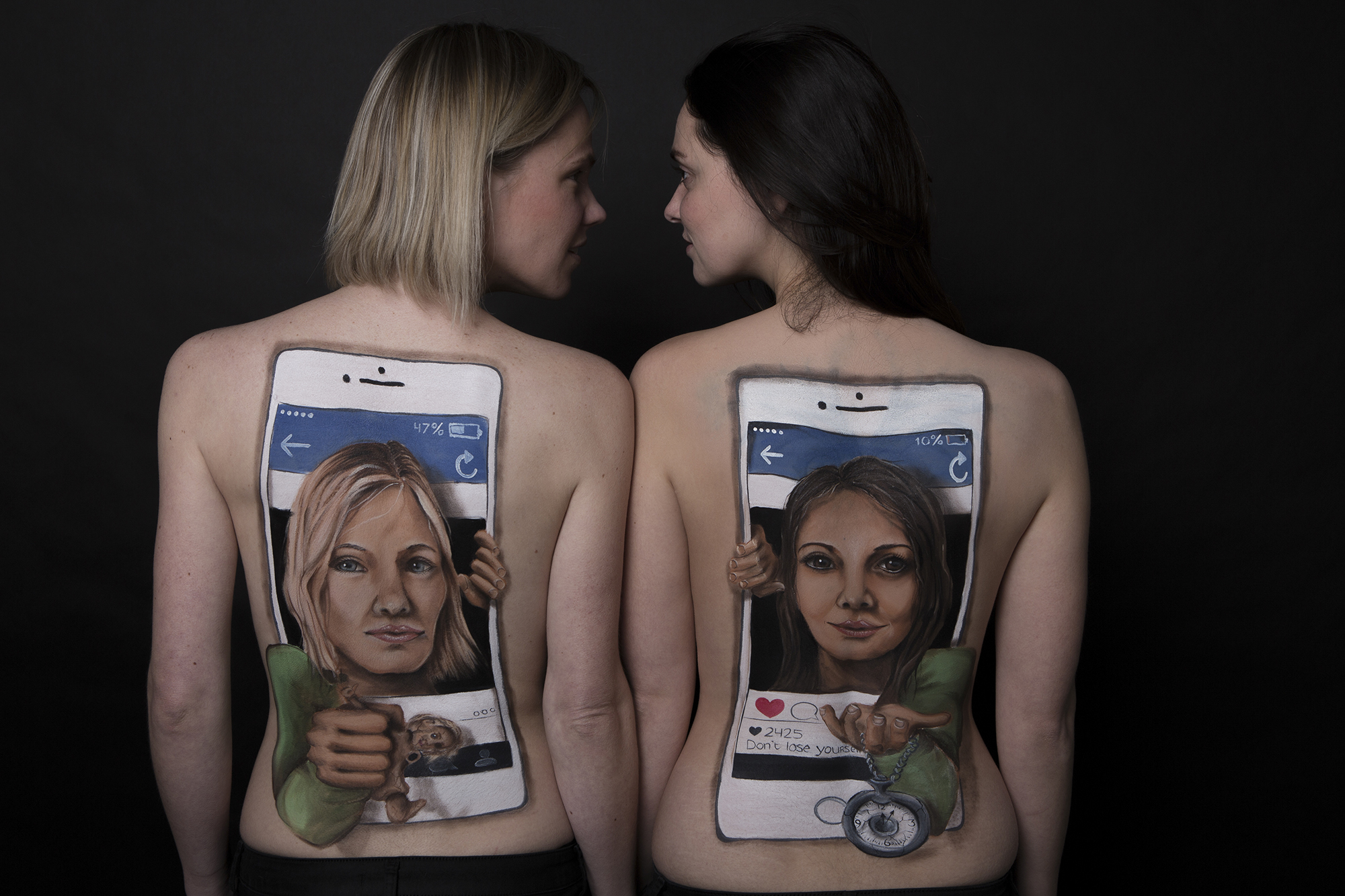 verlies jezelf niet bodypaint