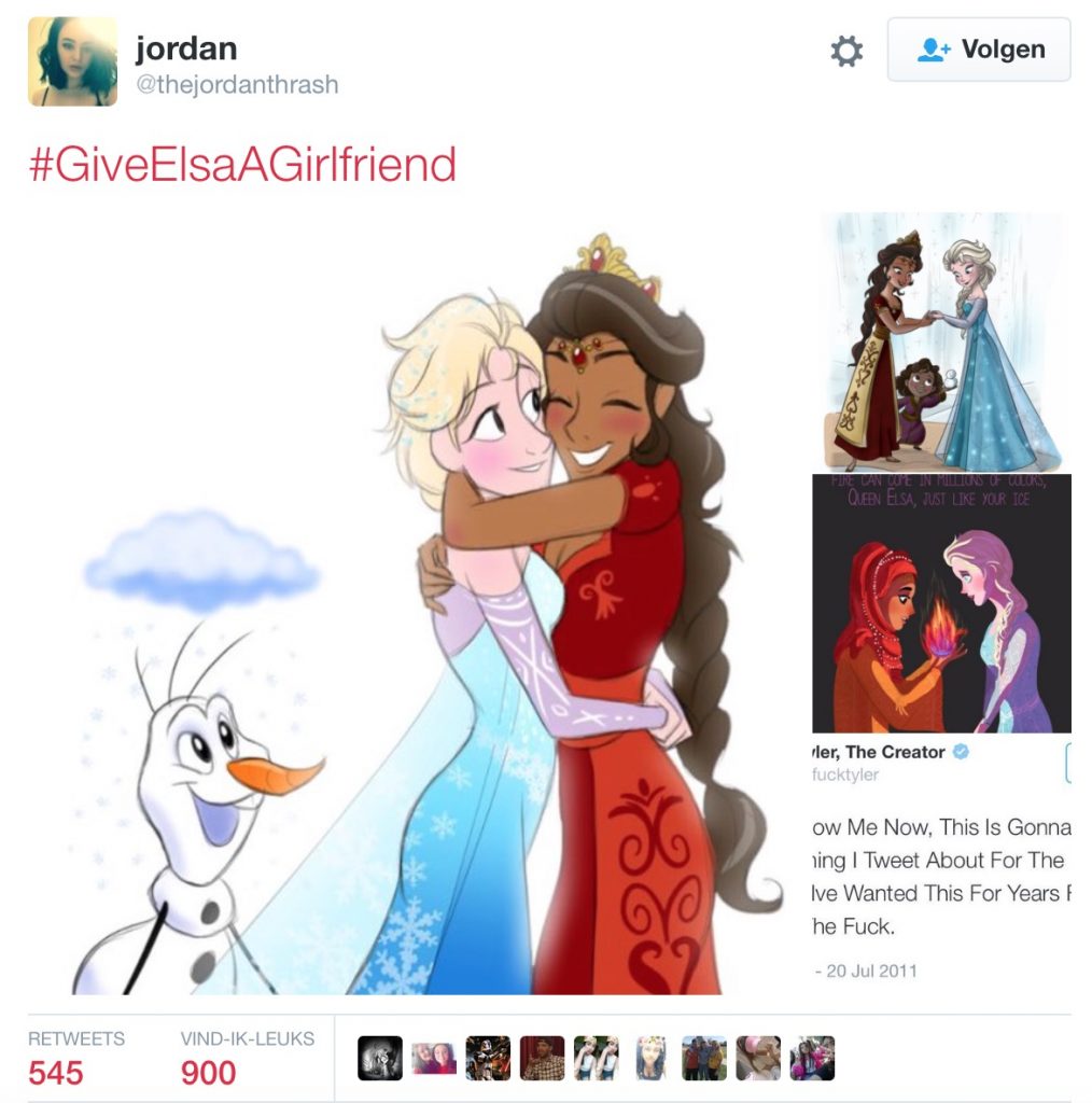 lesbische elsa in frozen