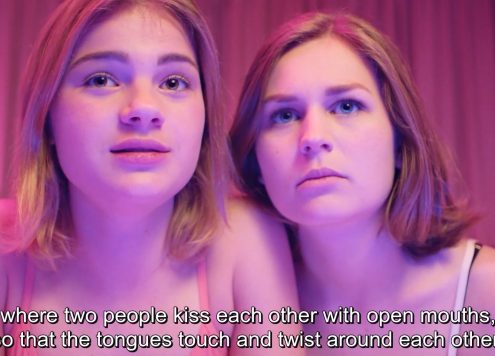 tongen met lesbiennes