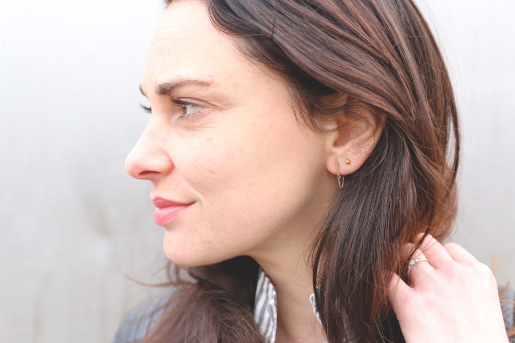 minimalistische oorbellen