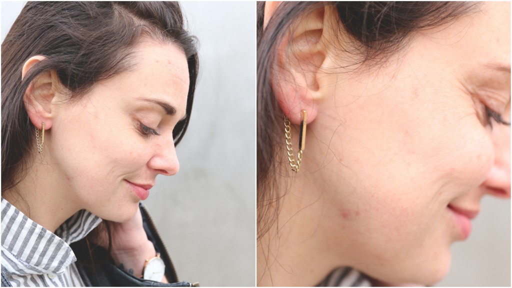 minimalistische oorbellen