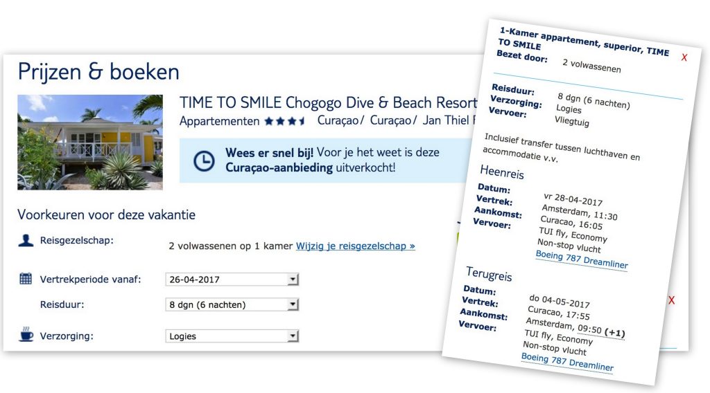 geen vakantie kunnen boeken