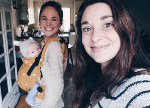 veel eten opvang voor de baby