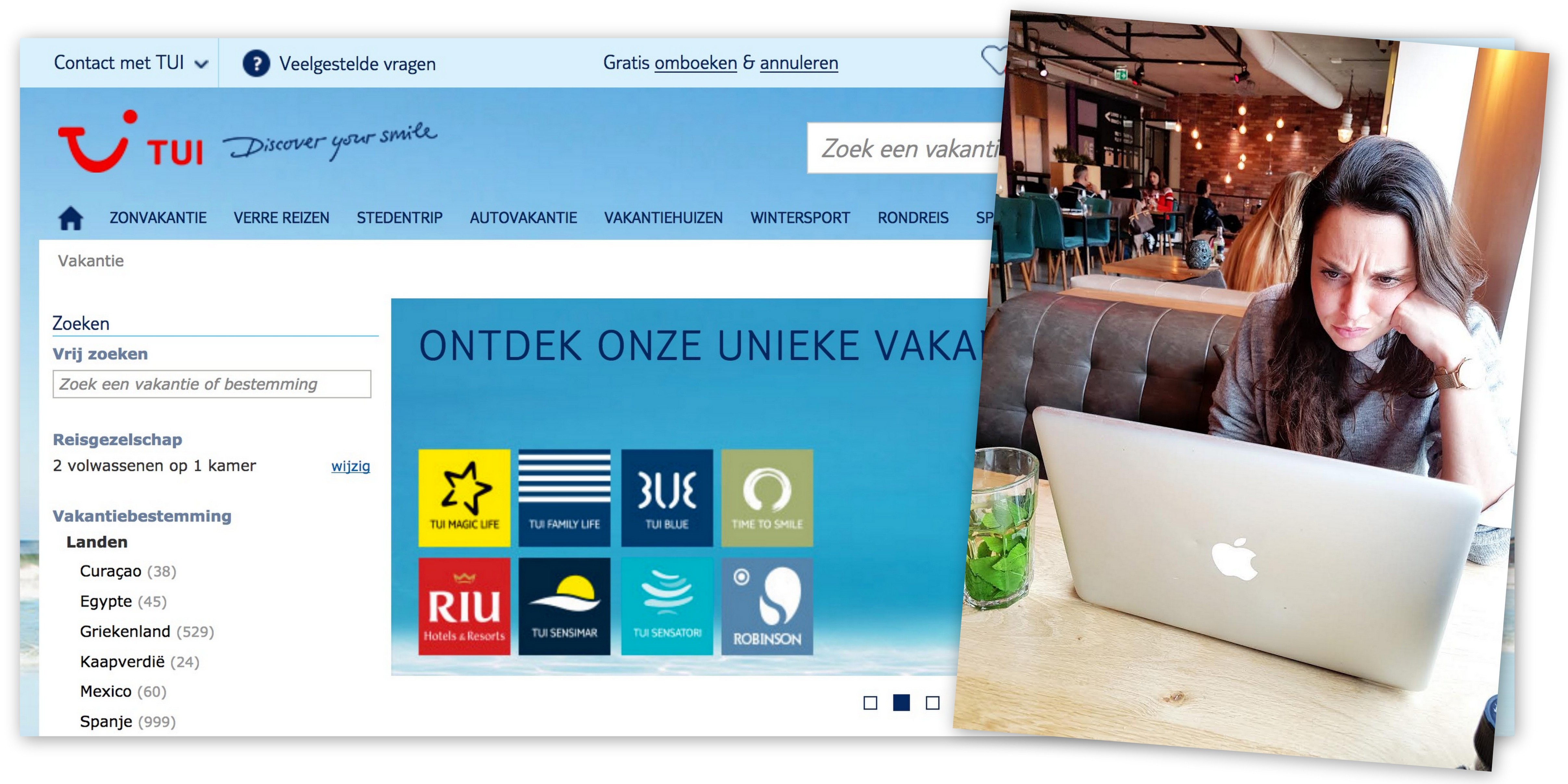 geen vakantie kunnen boeken