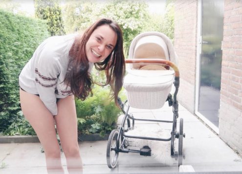 buik na zwangerschap buiten slapen