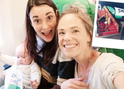 met baby naar ibiza viegen vliegtuig