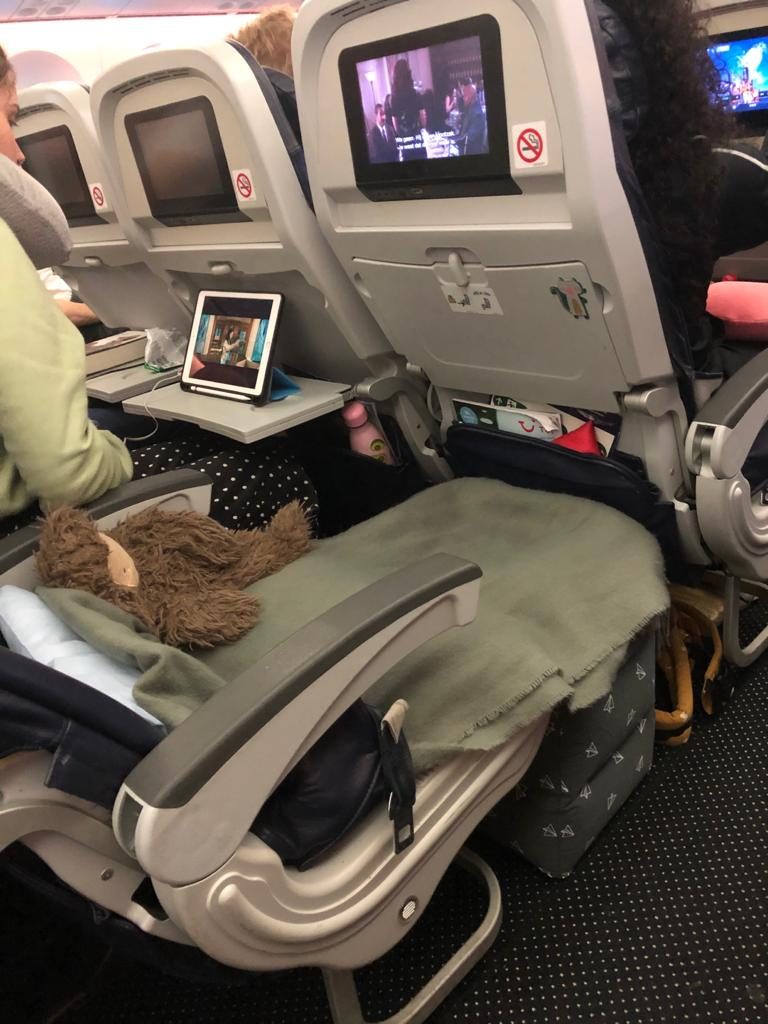 vliegen met een dreumes