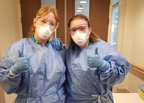 Verpleegkundige op de Corona afdeling