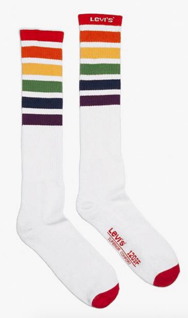 rainbow socks levi's