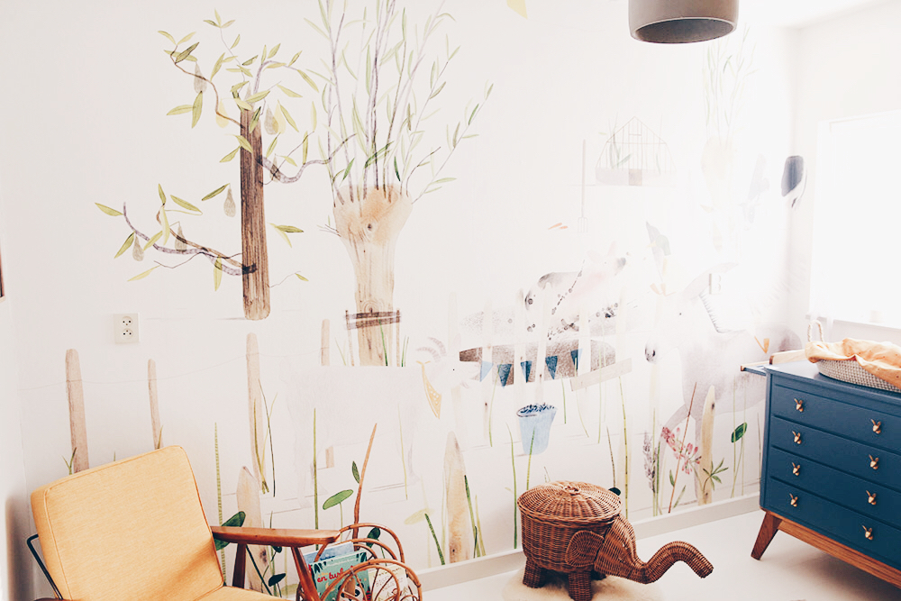 Behang voor de babykamer of kinderkamer
